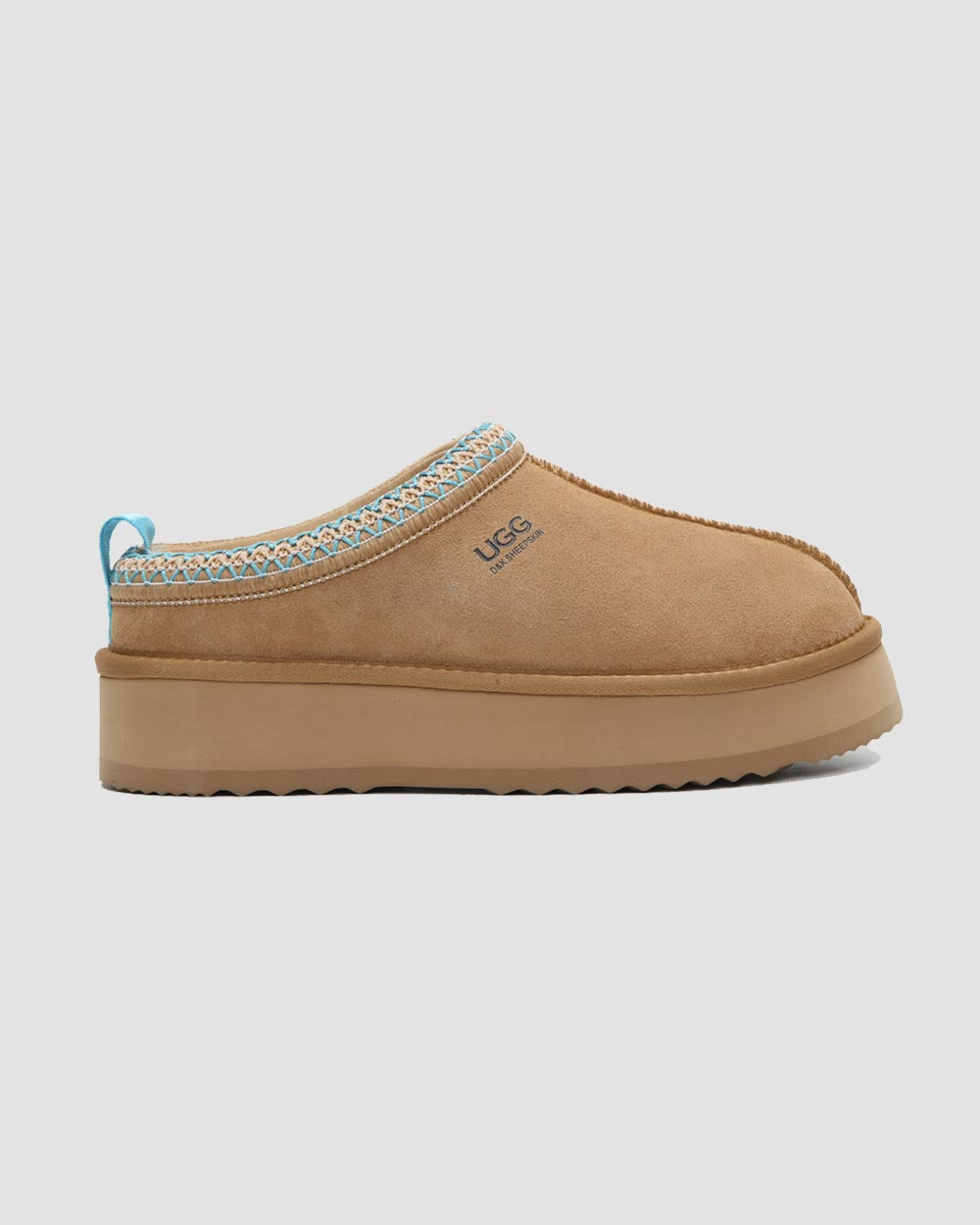 alessica platform uggs apricot side