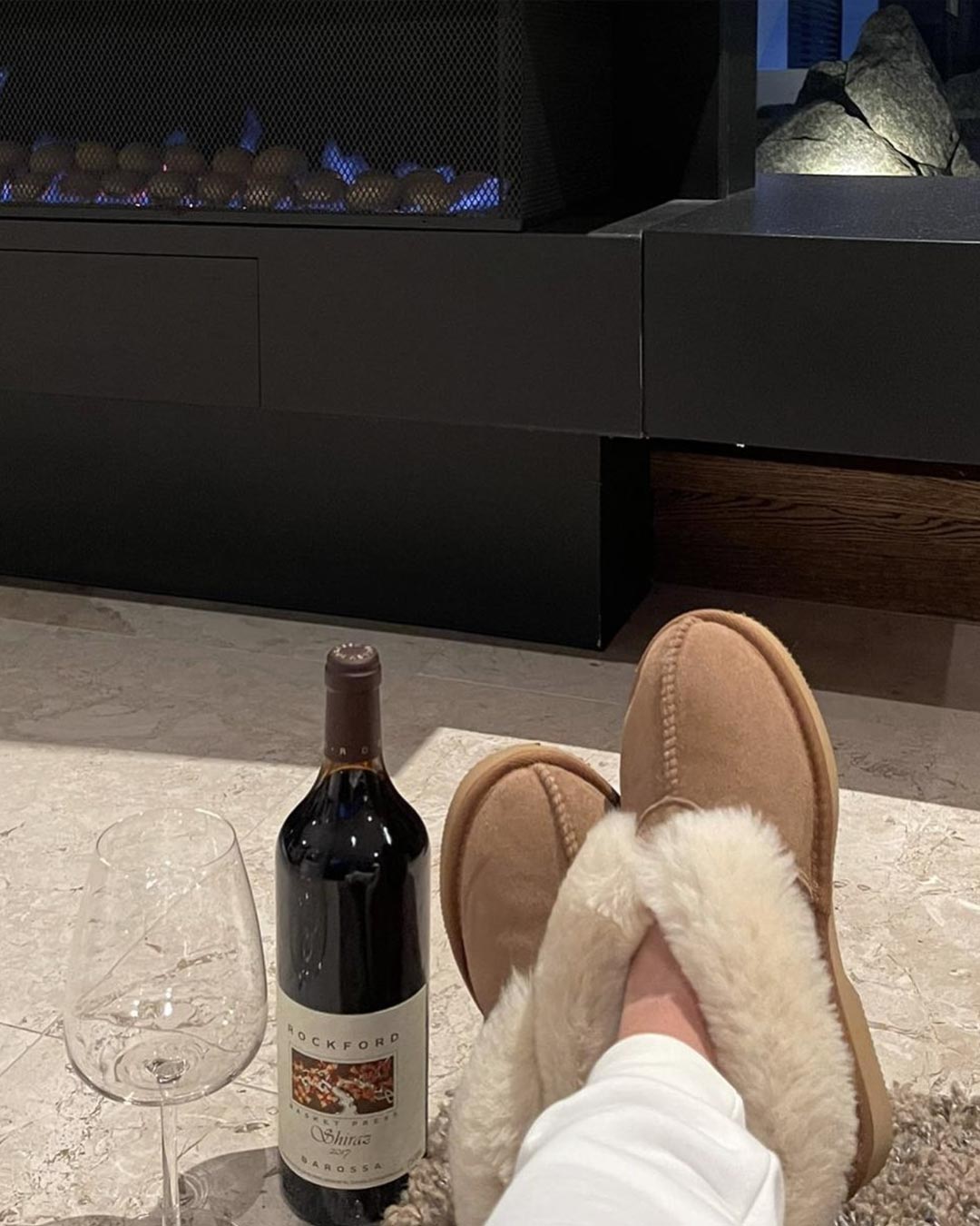 ankle sheepskin slippers social