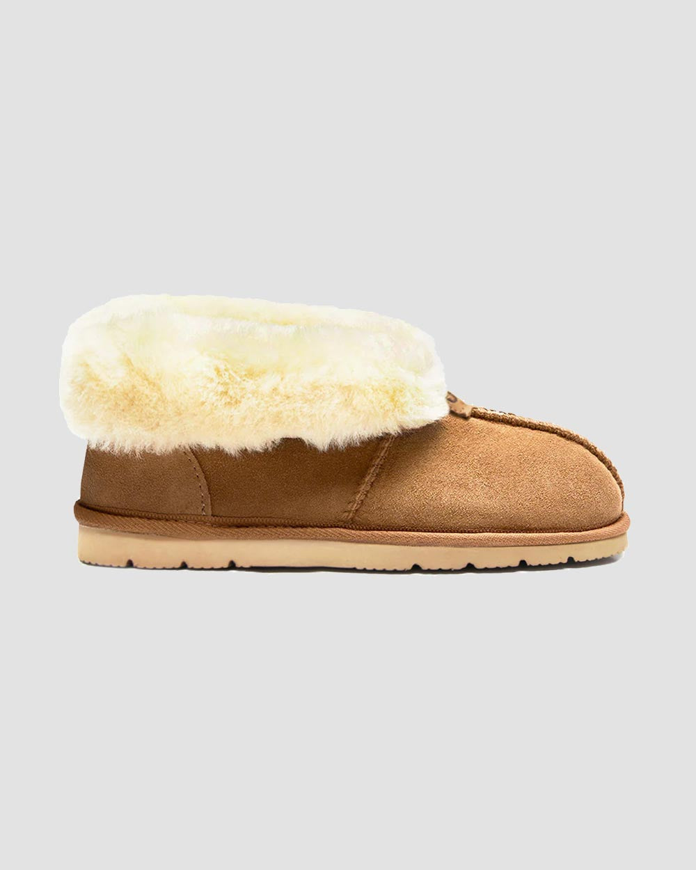 ankle ugg slippers chestnut side