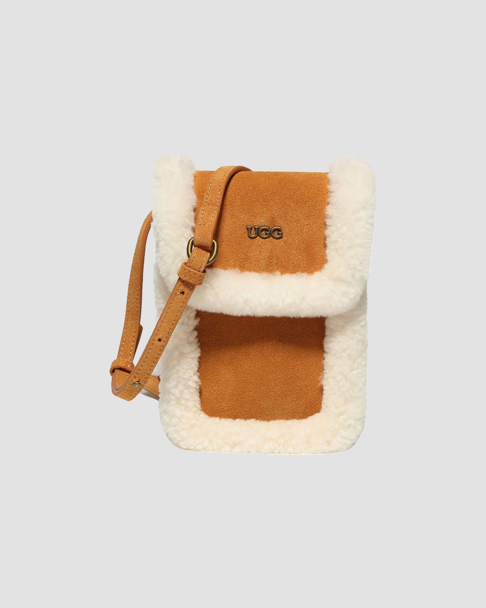 cloud crossbody ugg bag chestnut front