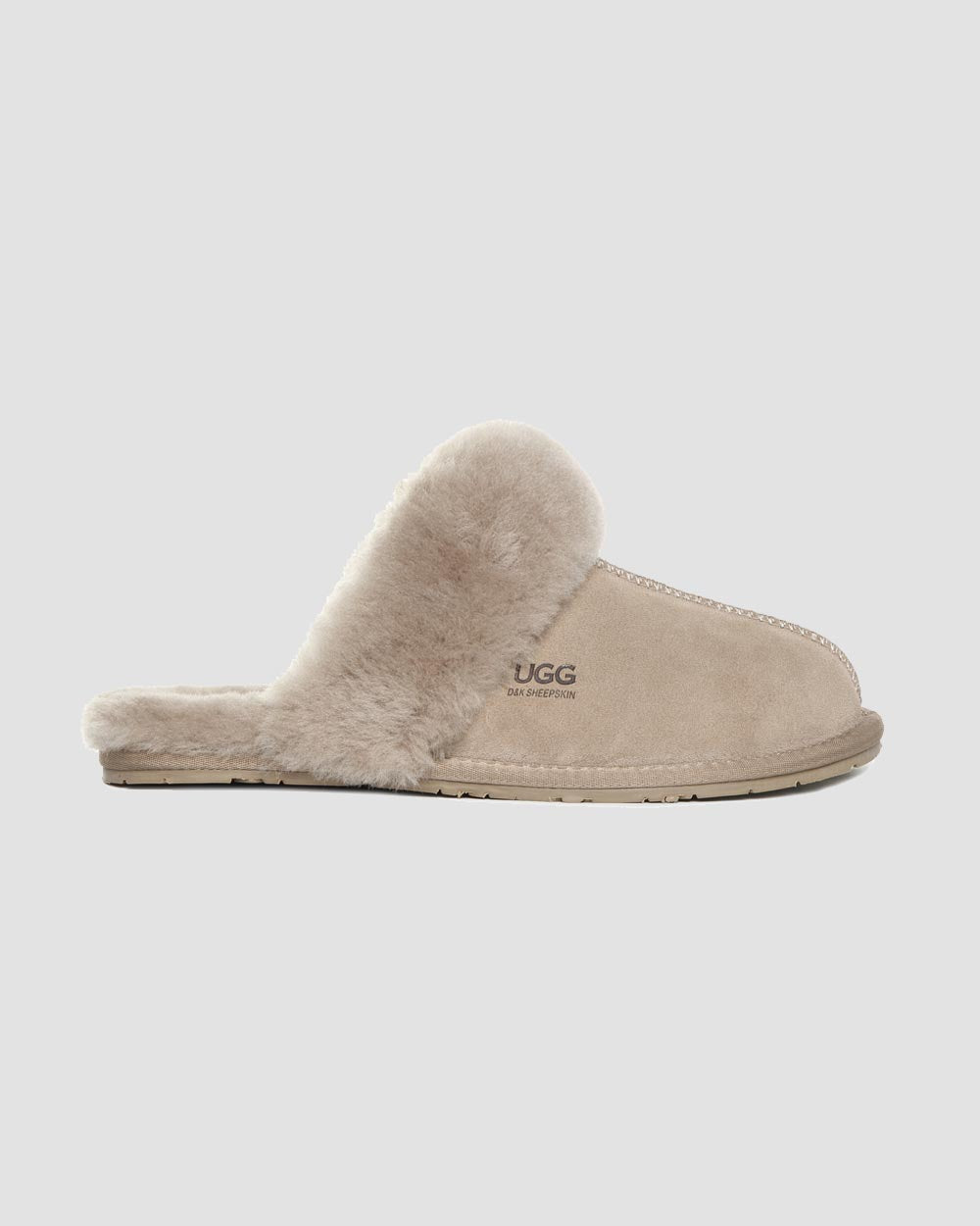 glide ugg scuffs antelope brown side