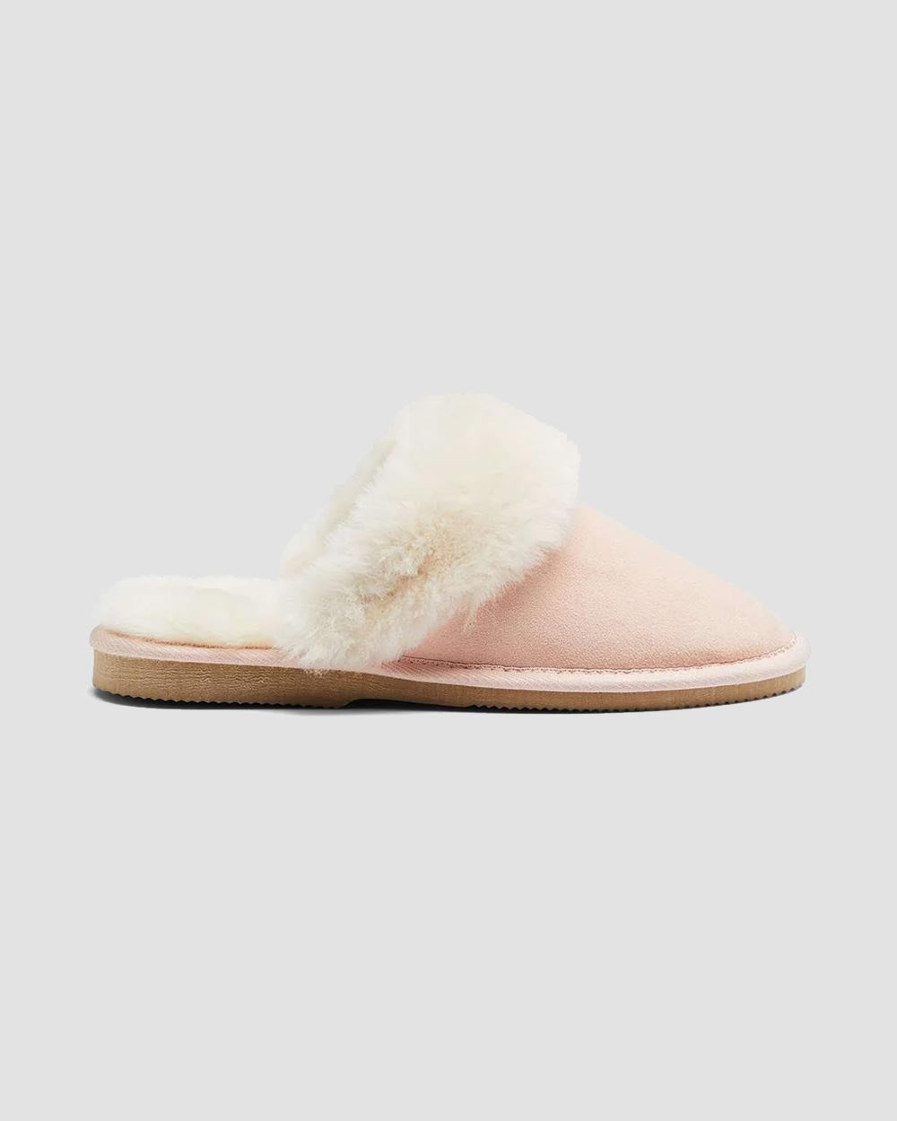 ladies sheepskin ugg scuffs pink side