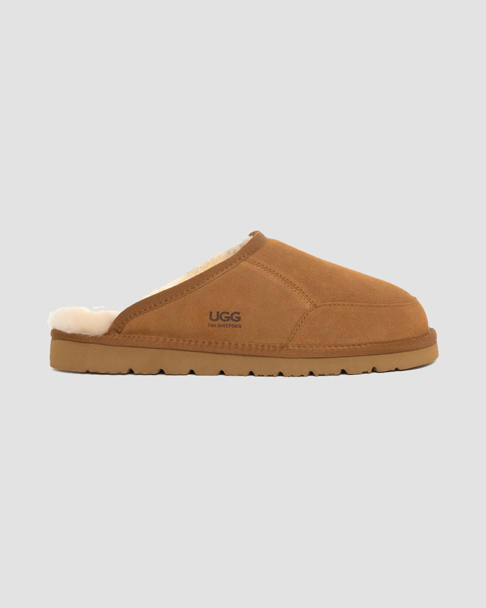 mens original ugg scuffs chestnut side