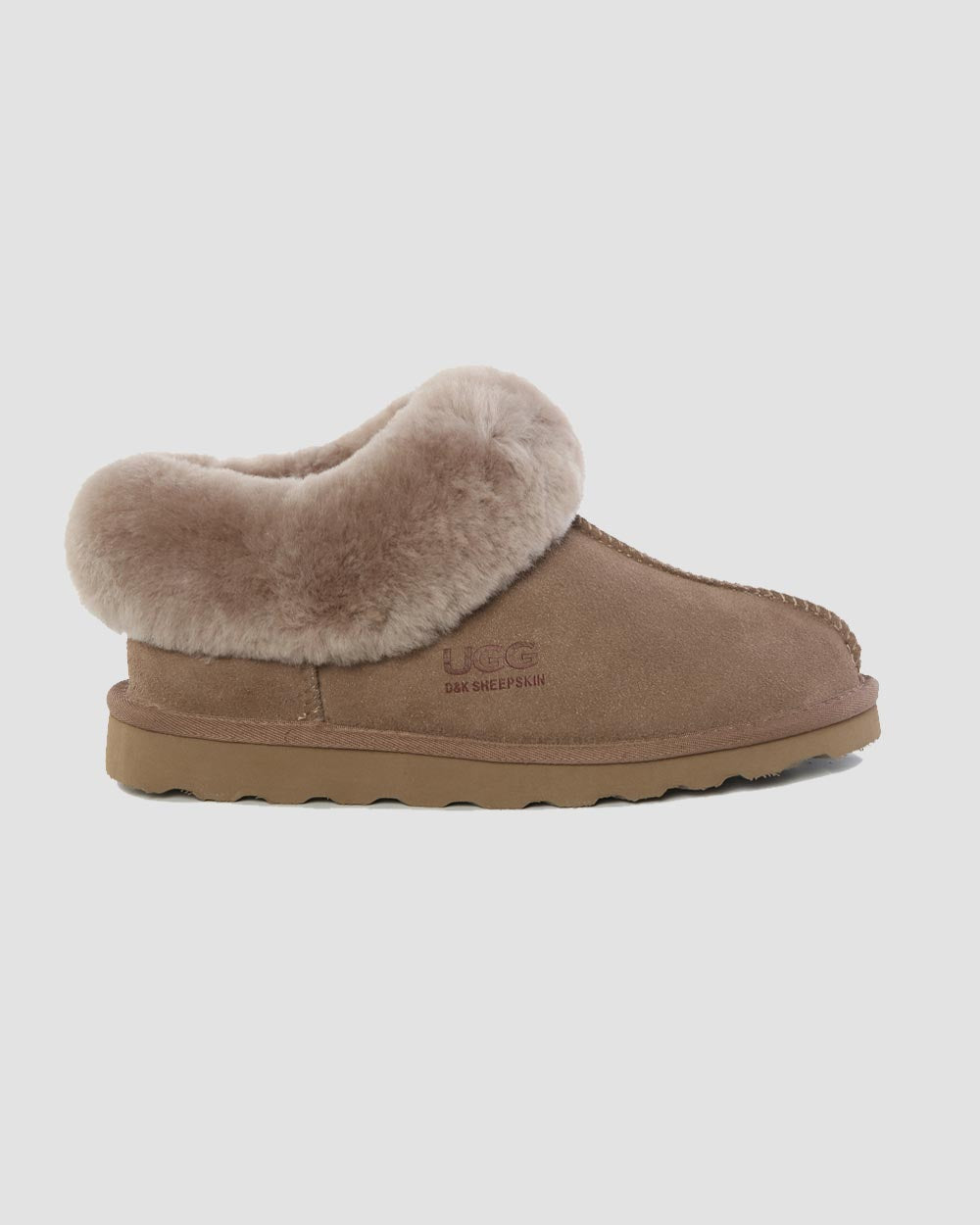 rosee ugg slippers clay brown side