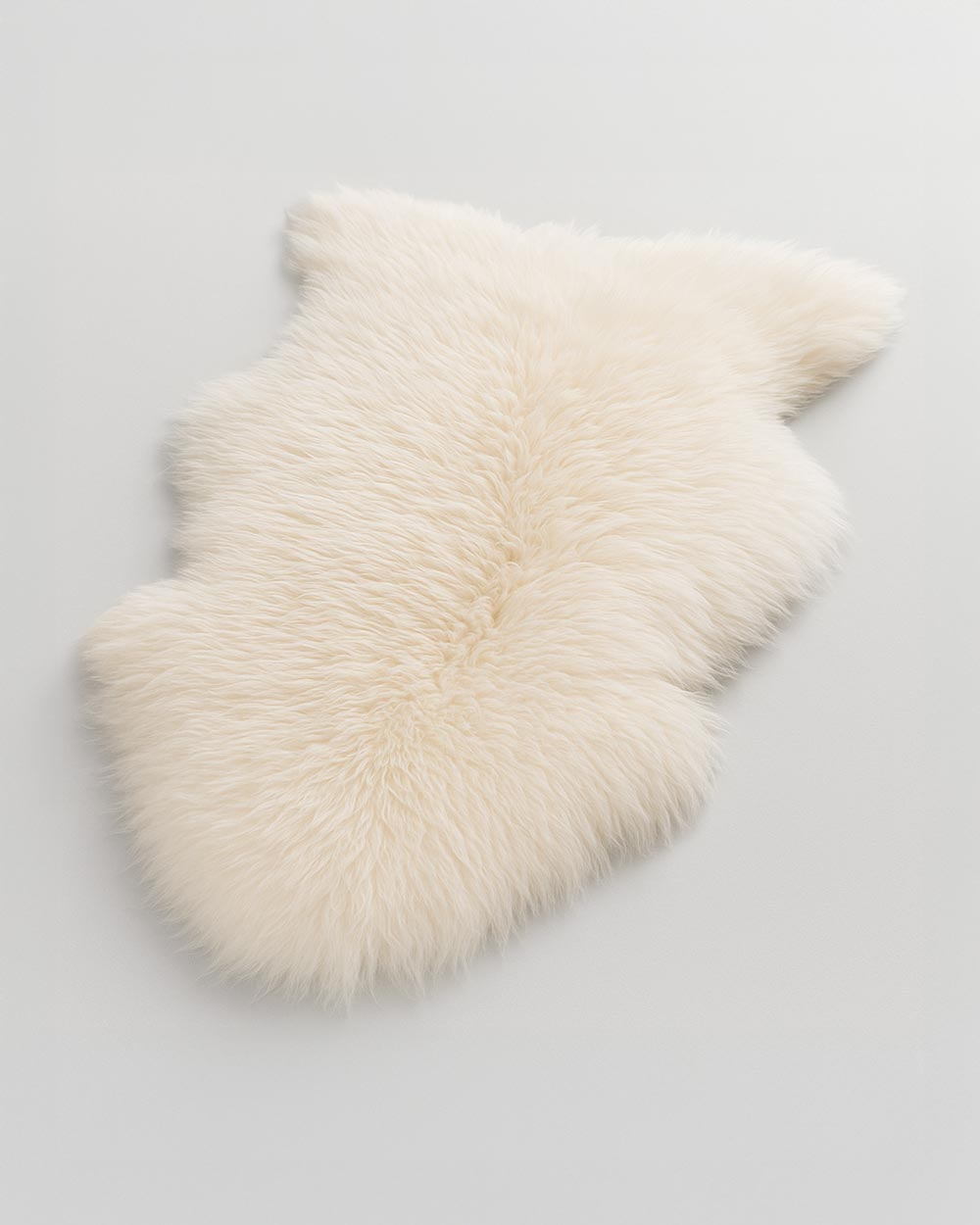 sheepskin long wool rug - ivory