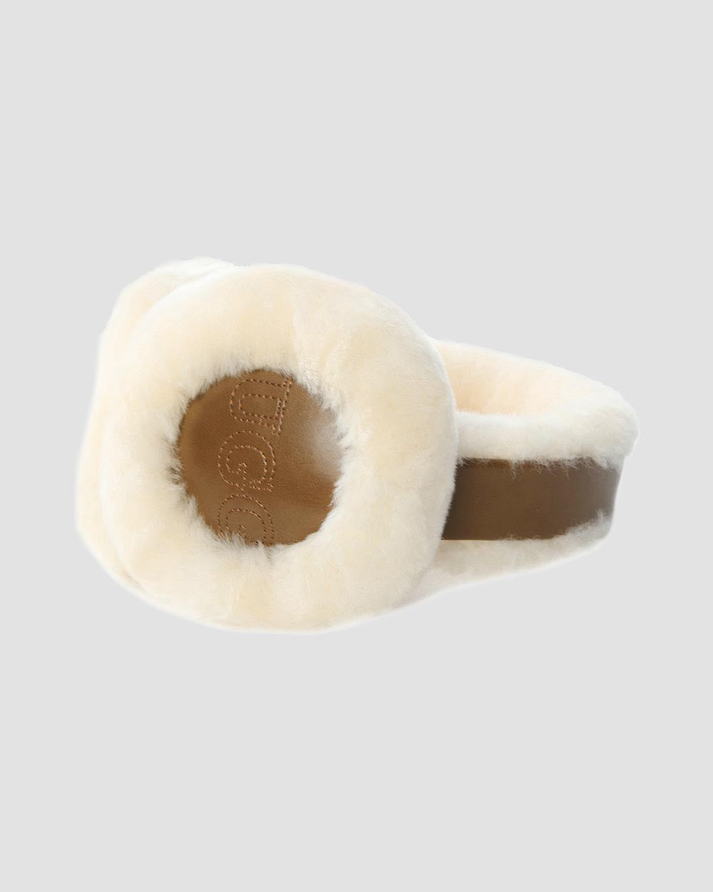sheepskin ugg earmuffs chestnut side