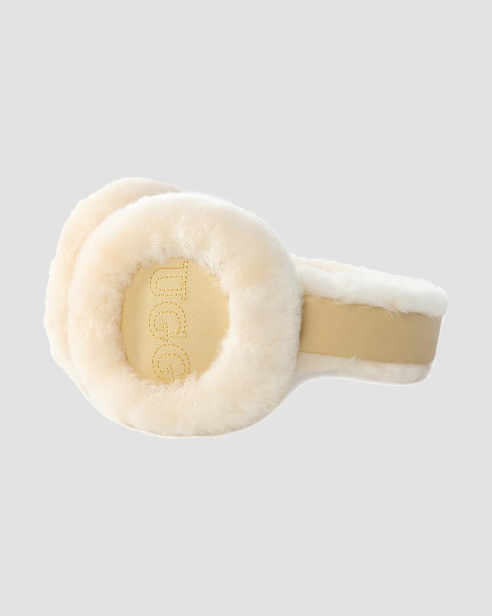 sheepskin ugg earmuffs sand side