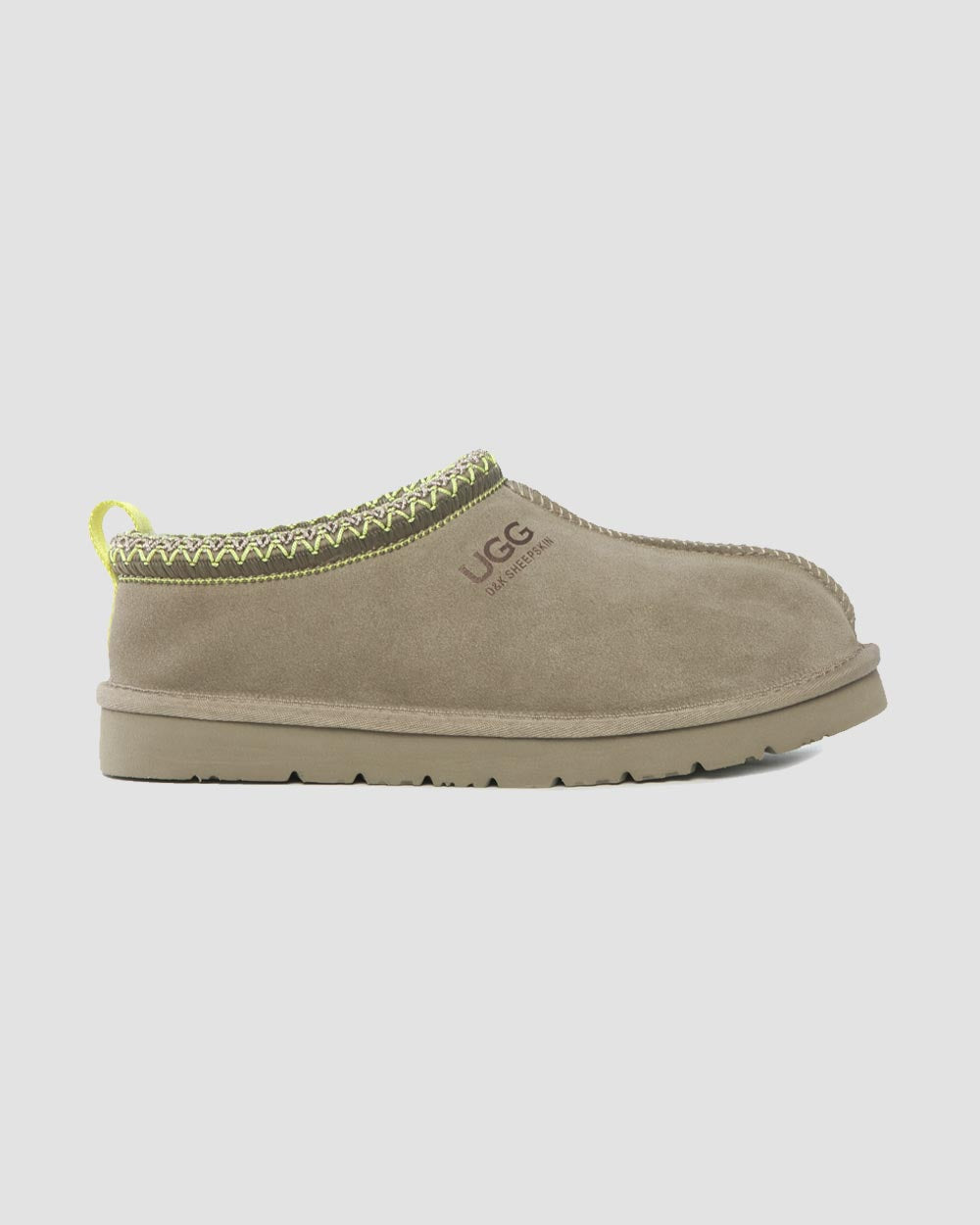 tasman ugg slippers antelope brown side