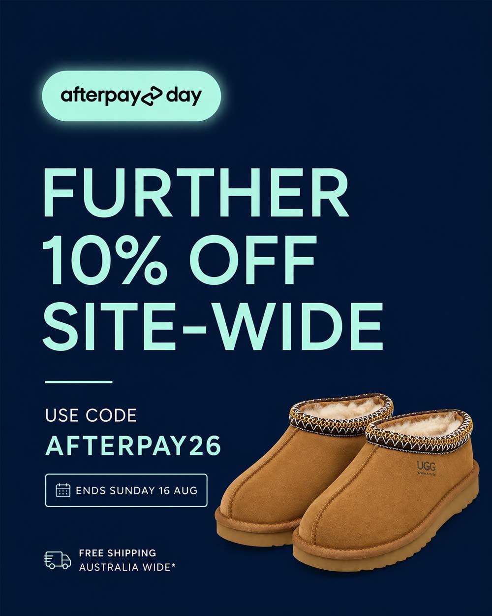 uggs banner afterpay day