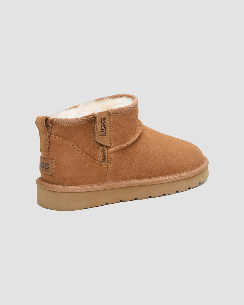 ulta mini zip ugg boots chestnut back