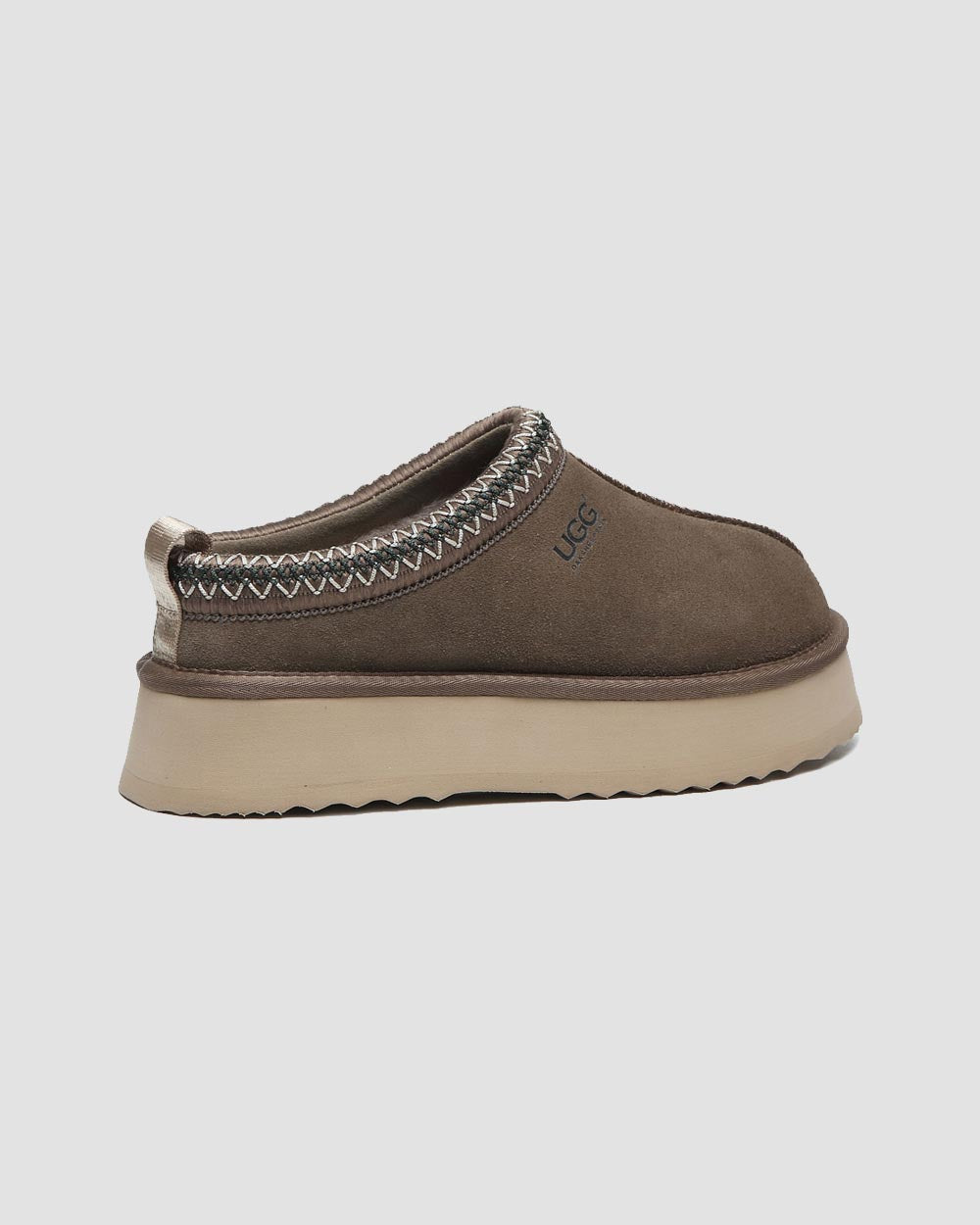 alessia platform ugg slippers wallnut brown back