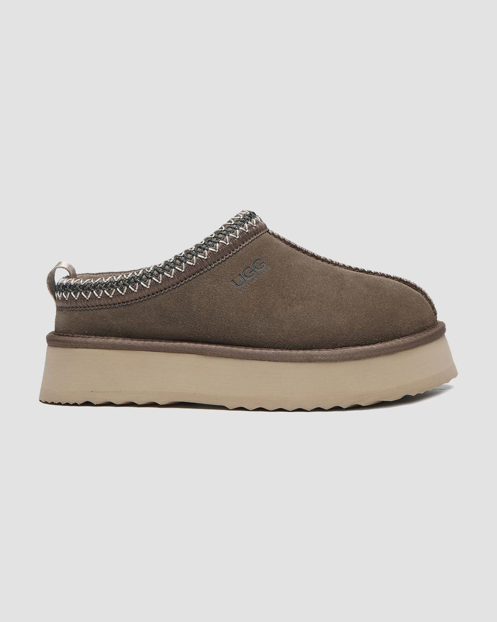 alessia platform ugg slippers wallnut brown side