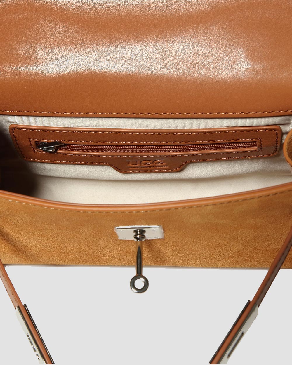 aspen tote ugg bag chestnut inside