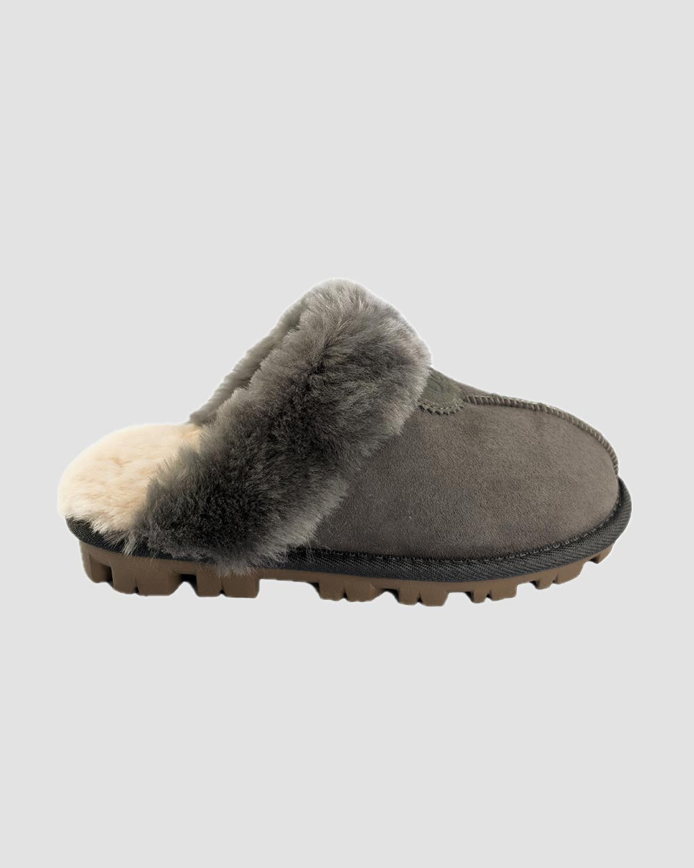 charlotte ugg scuffs grey side