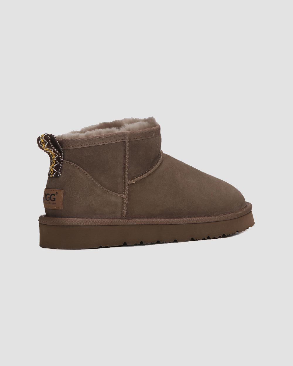 classic ultra mini uggs walnut brown back