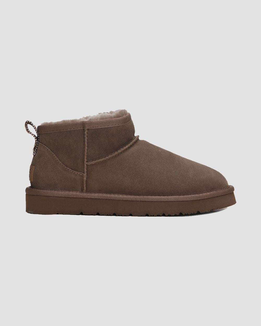 classic ultra mini uggs walnut-brown side