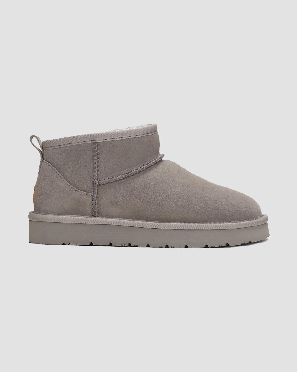 classic ultra mini uggs warm grey side