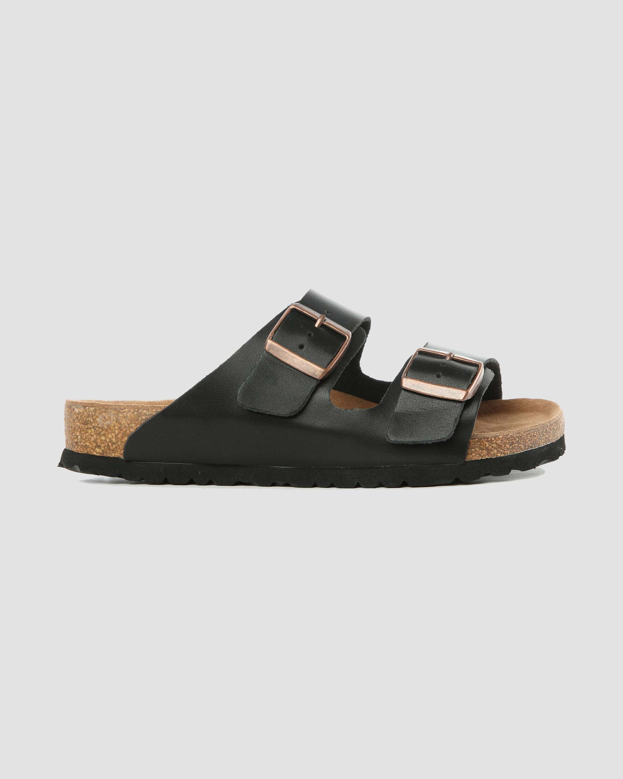 Ines Buckle Suede Sandals