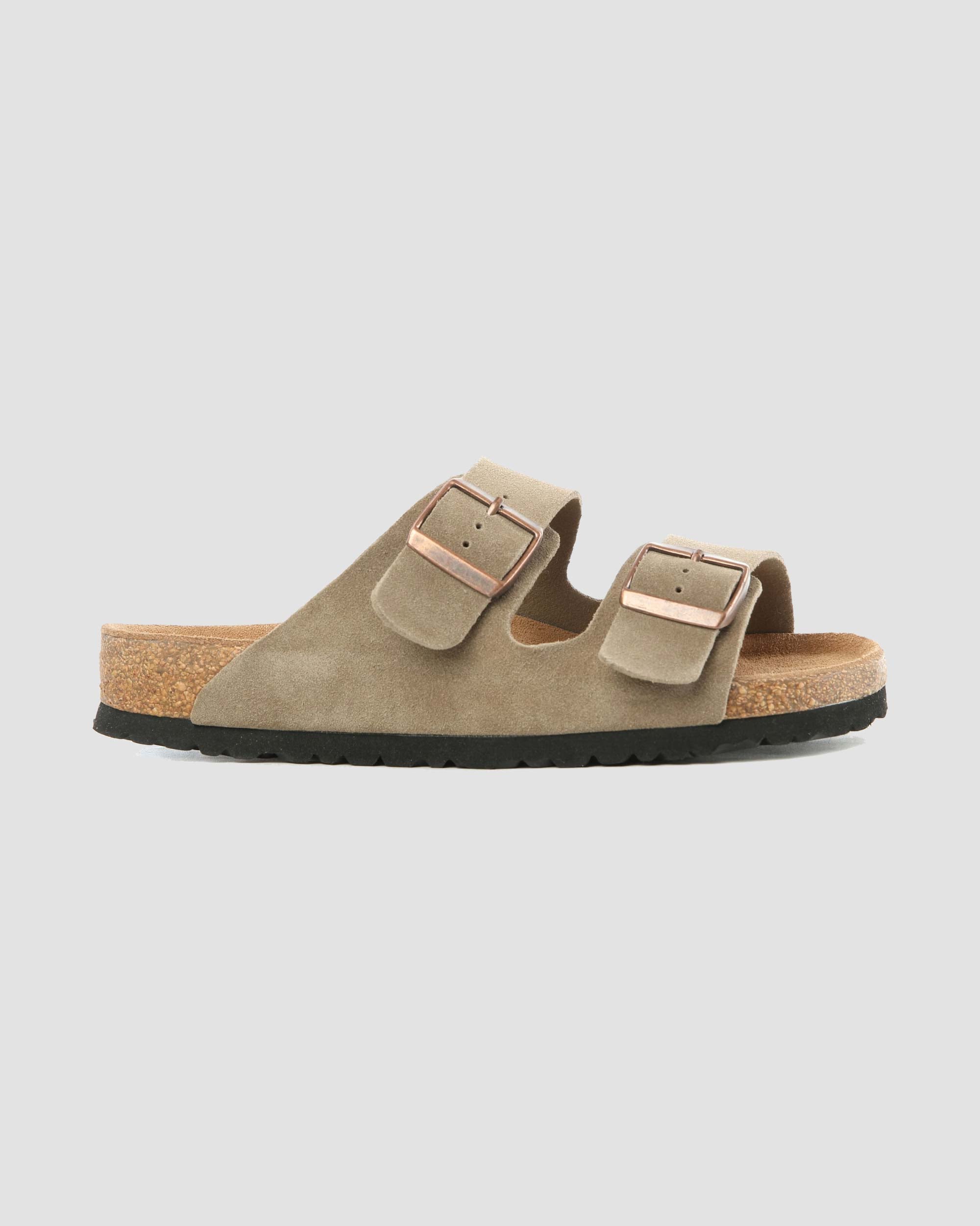 Ines Buckle Suede Sandals