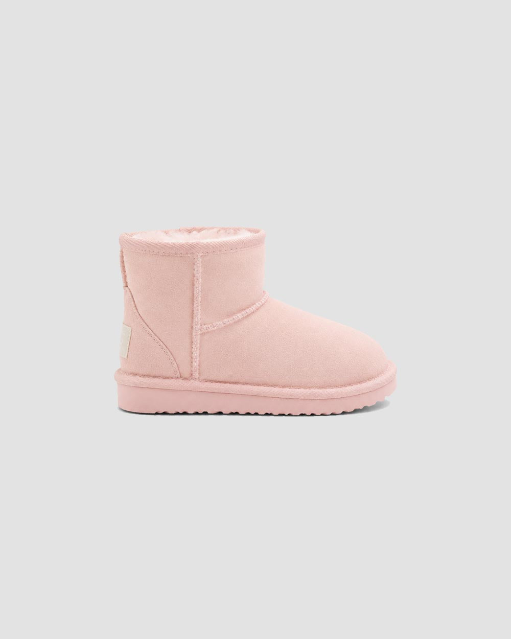 kids ankle ugg boots pastel pink side