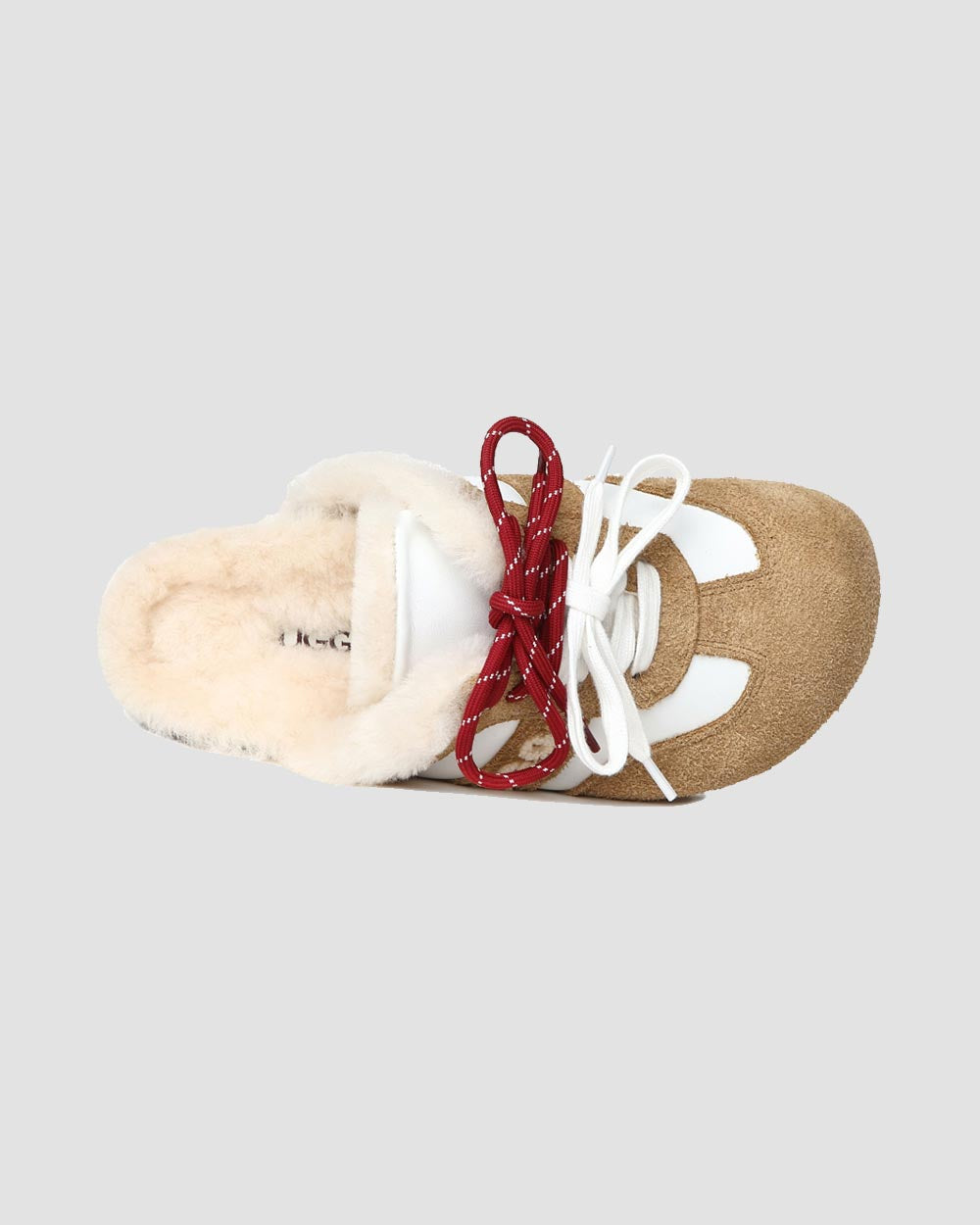 nomad lace-up clogs chestnut top