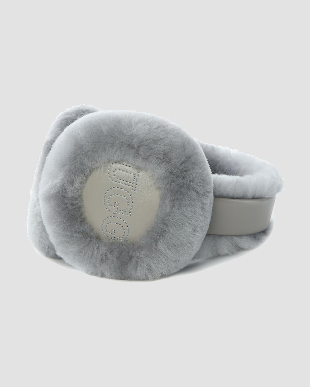 sheepskin ugg earmuffs grey side
