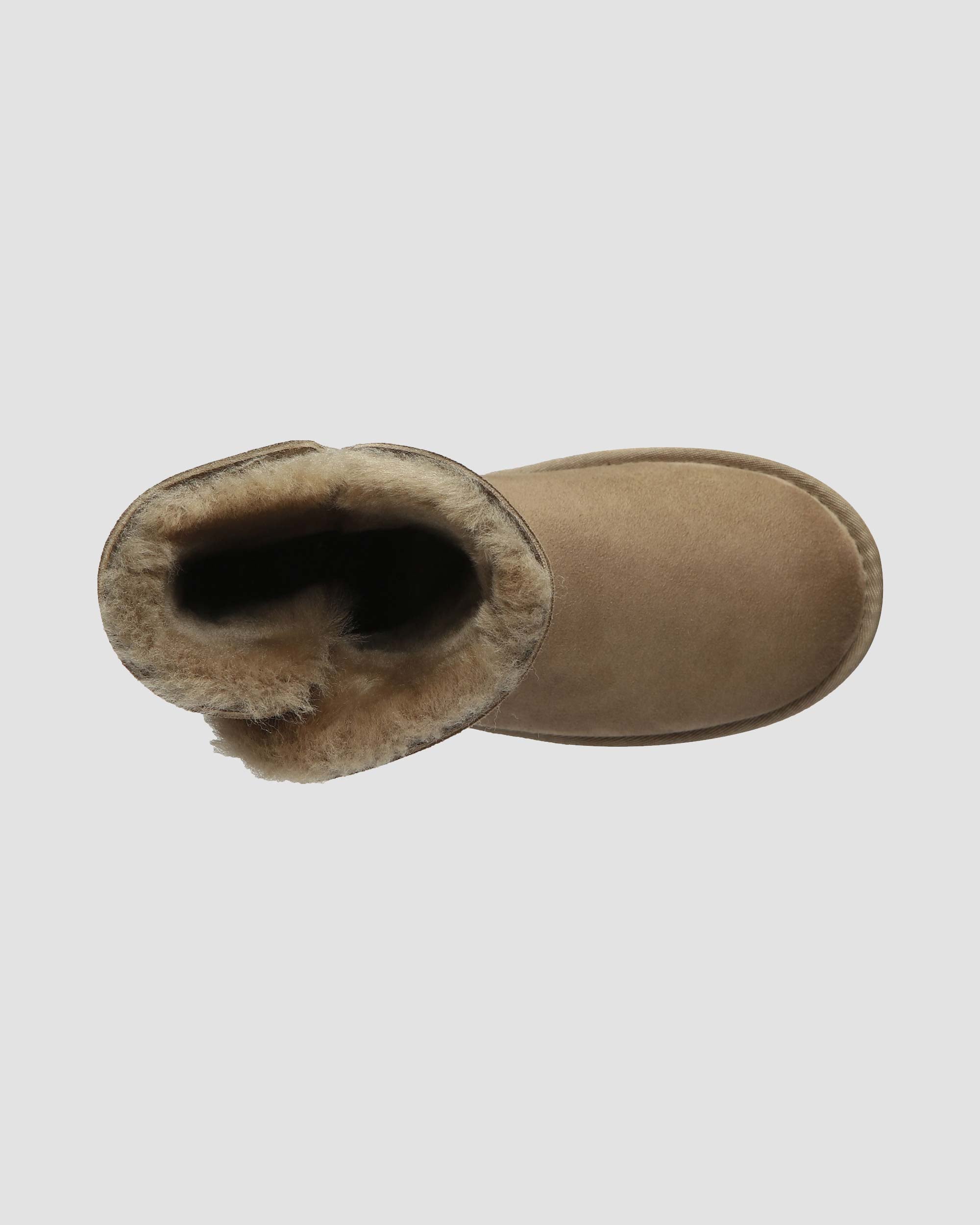 short button ugg boots antelope brown top