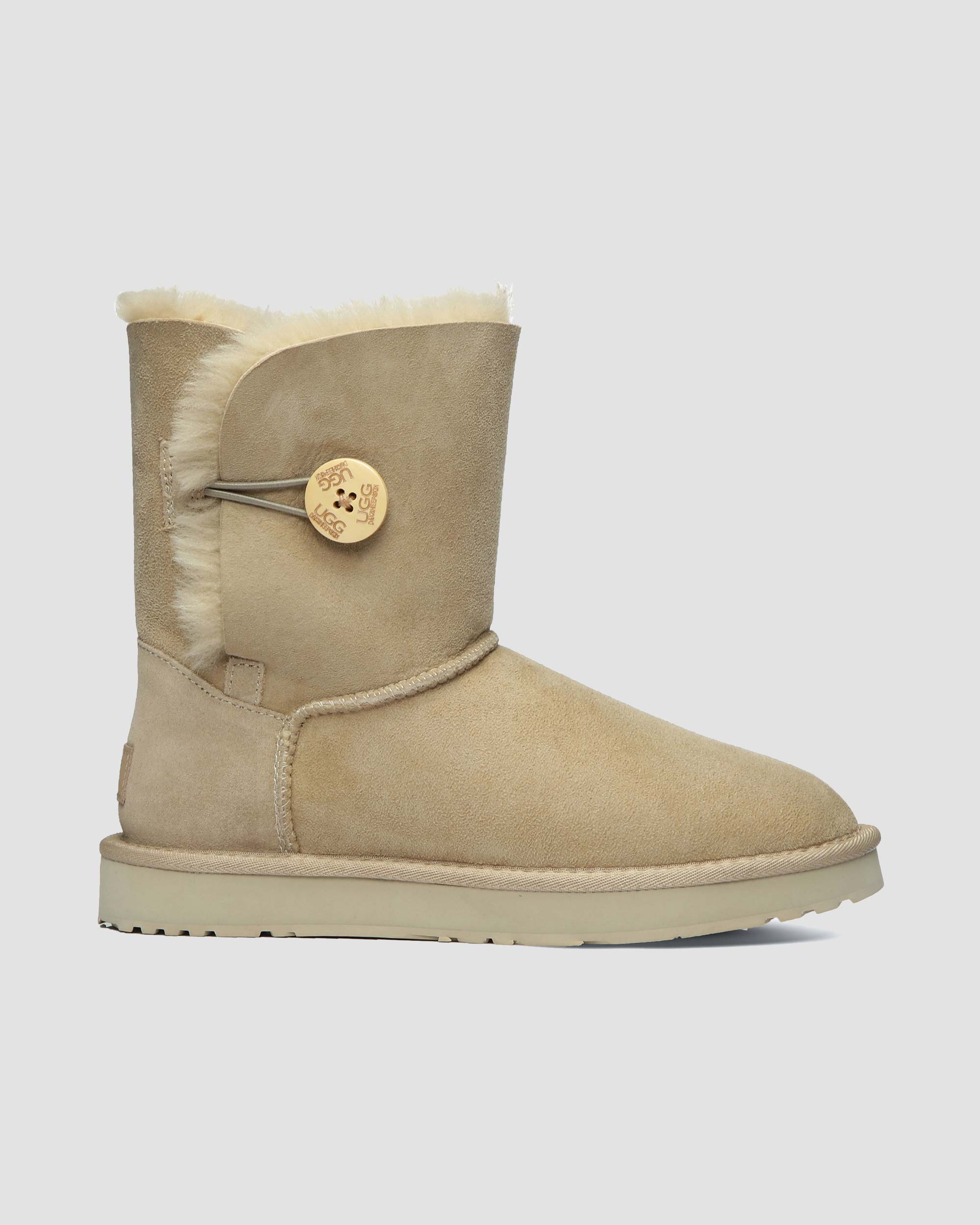 short button ugg boots mustard seed side