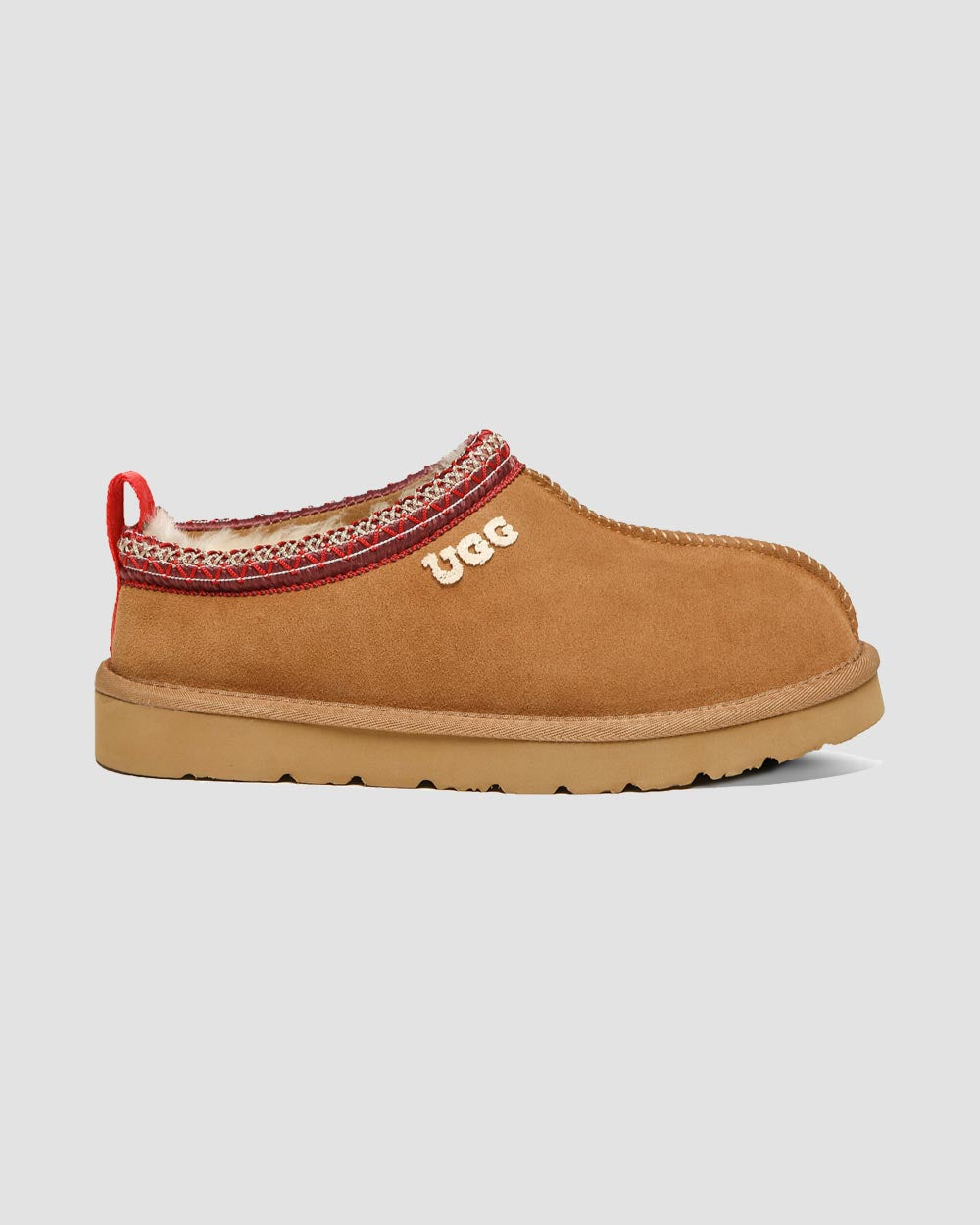 tasman embossed uggs chestnut side