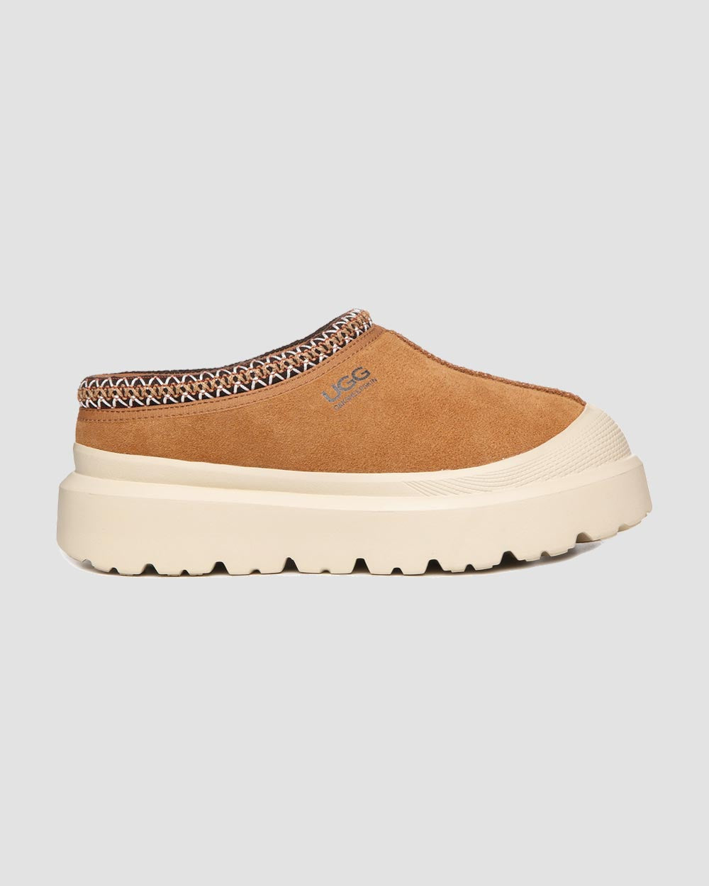 tasman platform uggs chestnut side