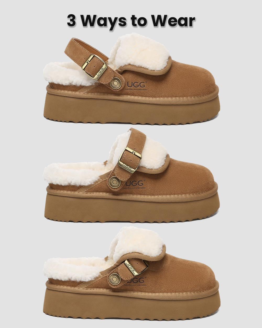 Tenley Platform Ugg Slippers