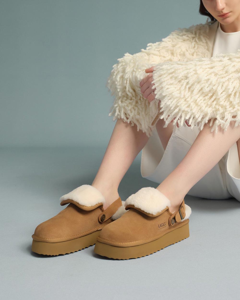 Tenley Platform Ugg Slippers