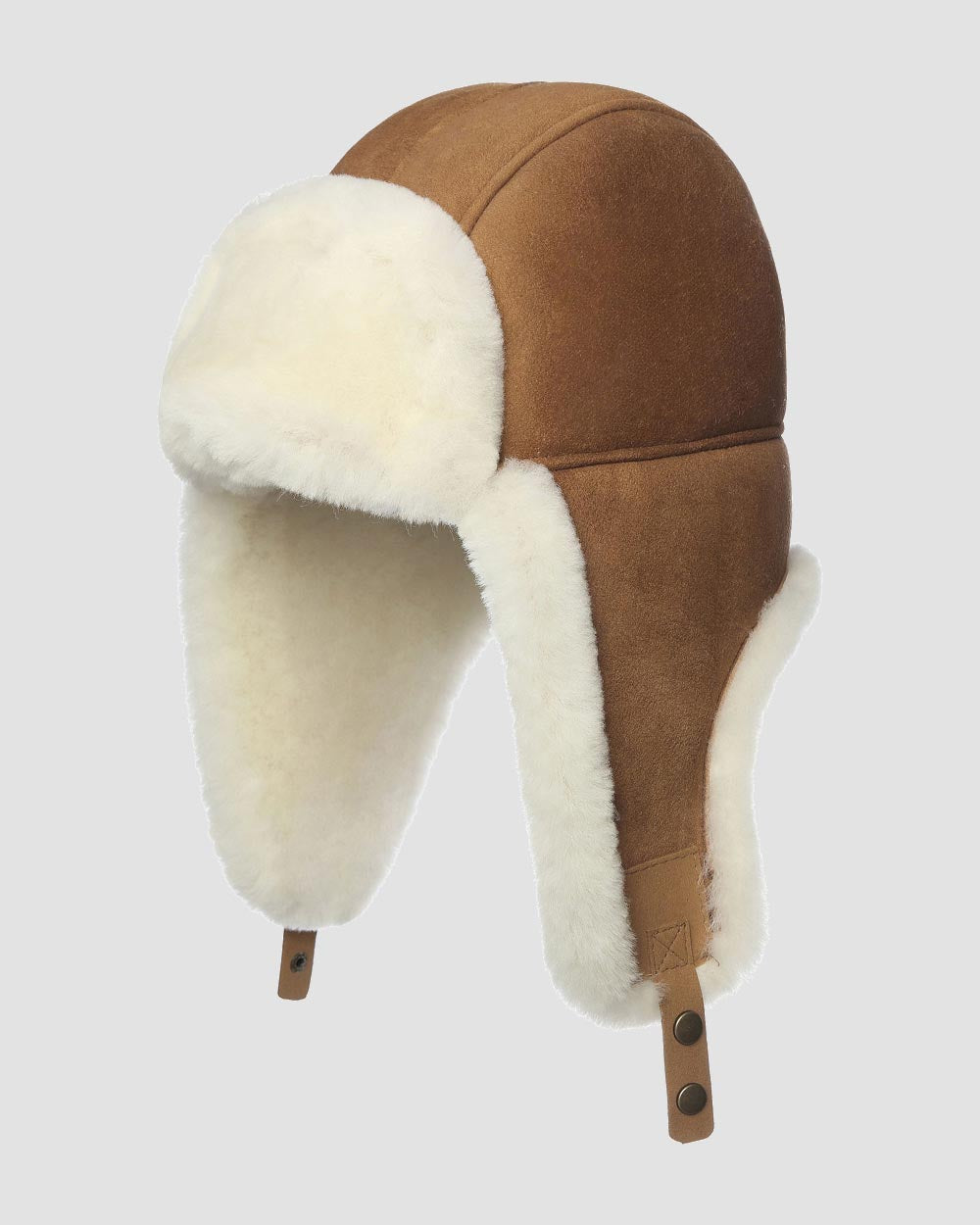 ugg aviator hat chestnut angle