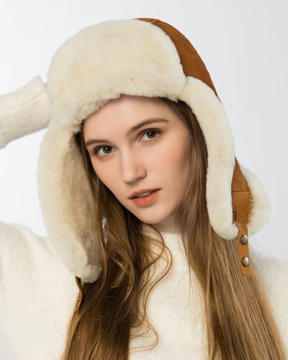 ugg aviator hat chestnut live