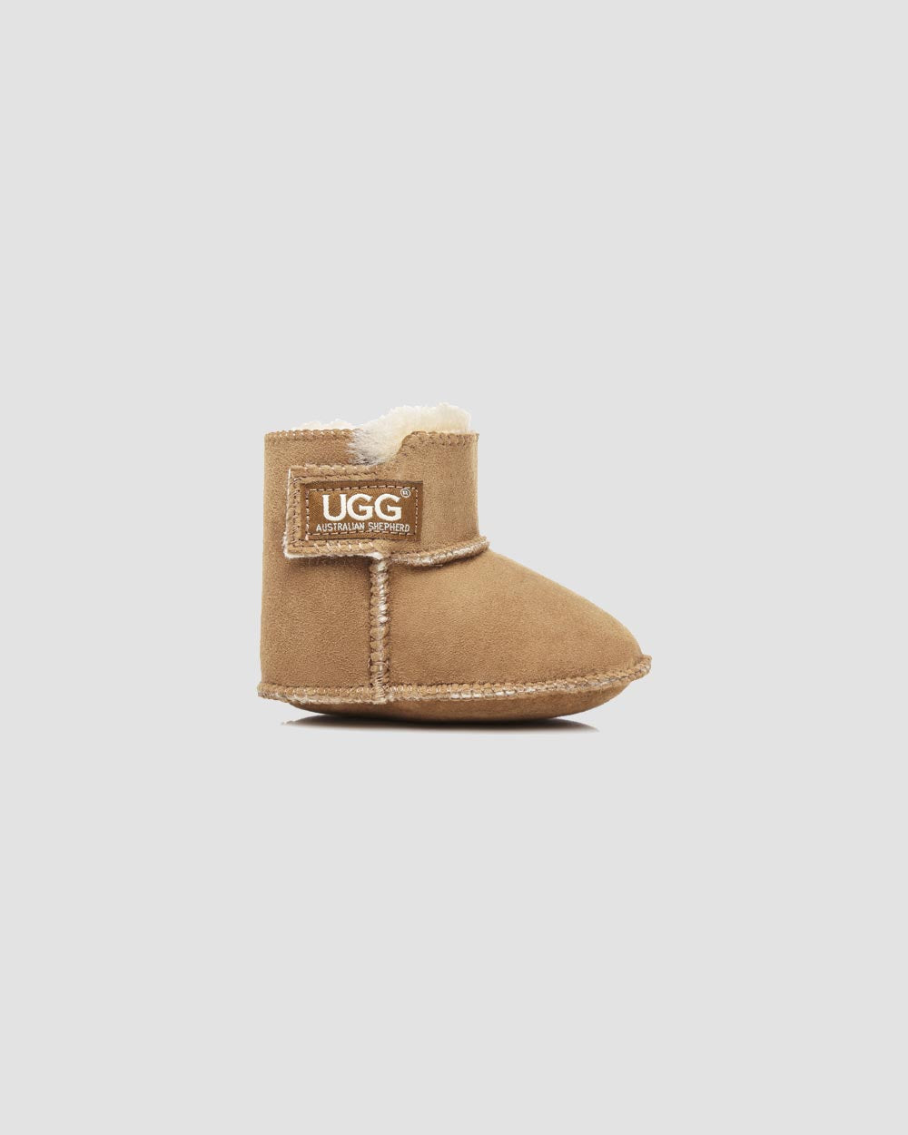 ugg baby booties chestnut side
