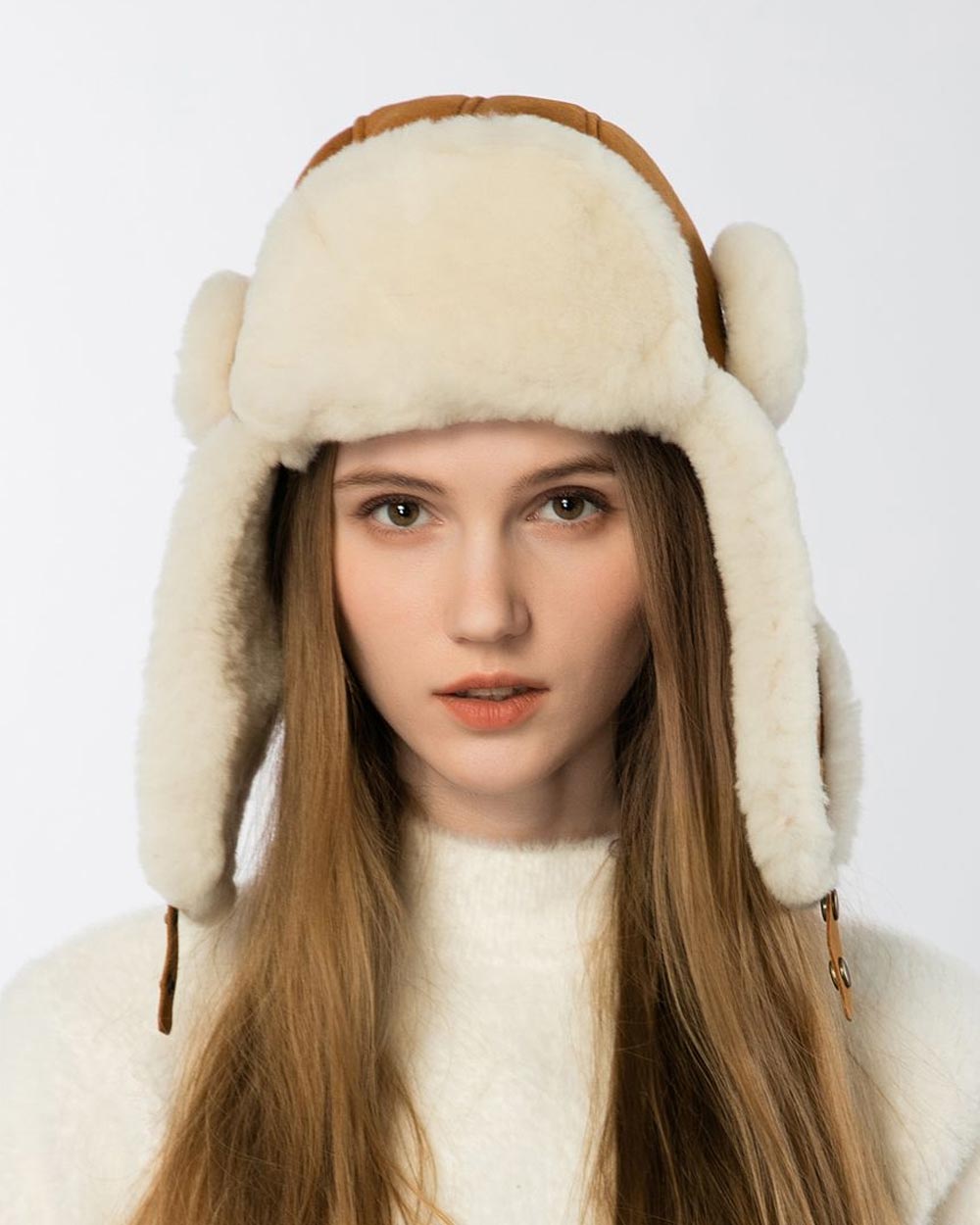 ugg classic aviator hat chestnut live