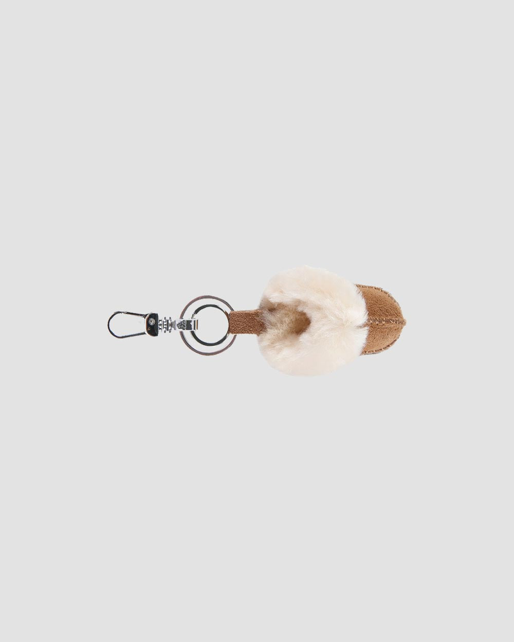 ugg keyring slipper chestnut top