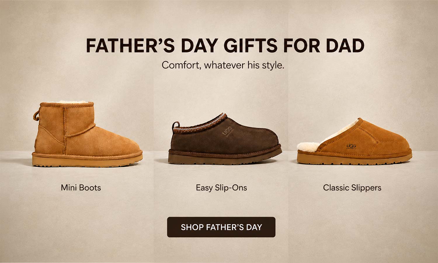 uggs fathers day gifts banner
