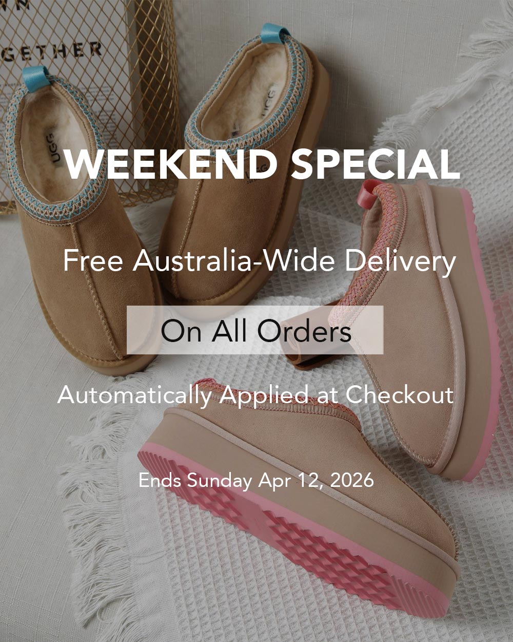 uggs free shipping weekend banner
