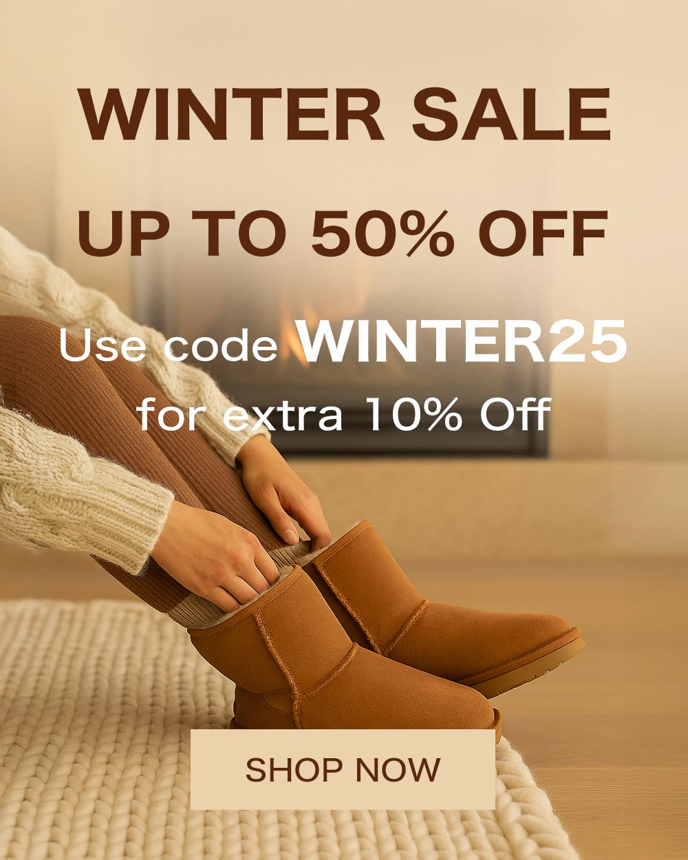 uggs homepage banner winter sale