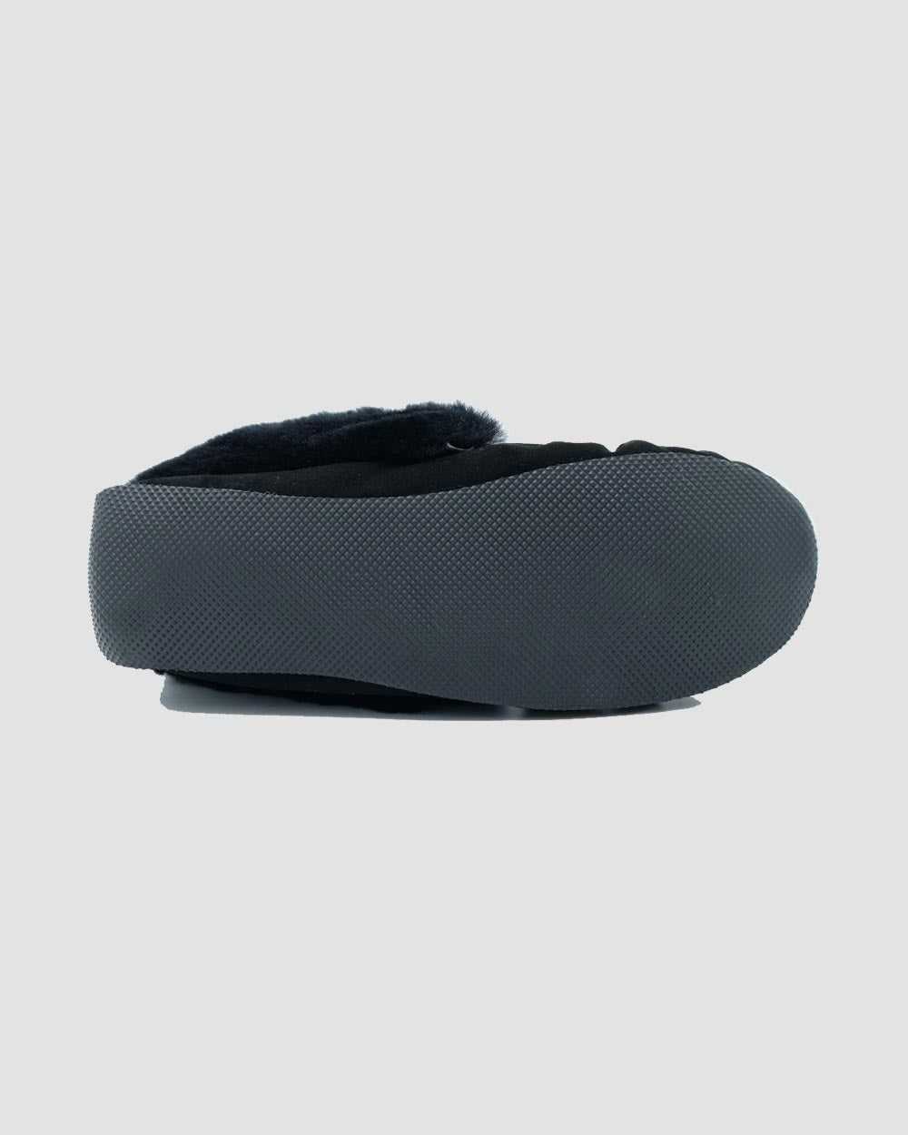 ultimate sheepskin moccasins with heel support black sole